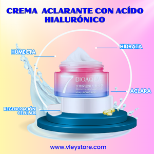 CREMA  ACLARANTE BIOAQUA CON ACIDO HIALURÓNICO