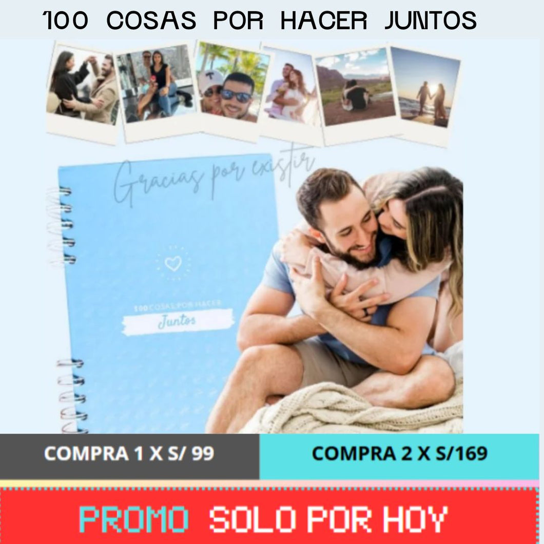 100 COSAS PARA HACER JUNTOS EN PAREJA / ENVIO GRATIS